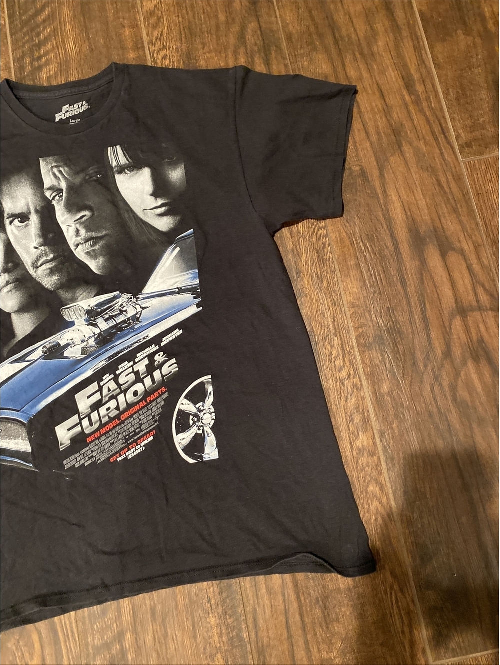The Fast And Furious Movie Promo T Shirts Rare Paul Walker Size Large Faded - Picture 2 of 8